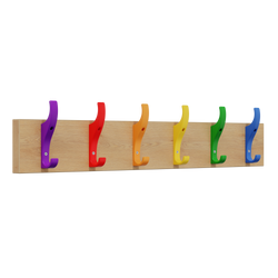 PerfectFit Coat Rail (Toughook Original) – Oak Finish Thumbnail