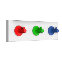 PerfectFit Coat Rail (Robe Hook) – White Finish Thumbnail