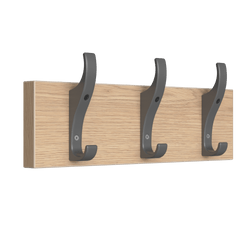 PerfectFit Coat Rail (Toughook Original) – Oak Finish Thumbnail