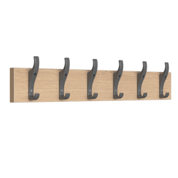 PerfectFit Coat Rail (Toughook Original) – Oak Finish Thumbnail