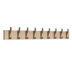 PerfectFit Coat Rail (Toughook Original) – Oak Finish Thumbnail