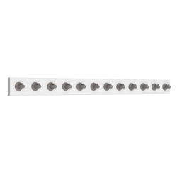 PerfectFit Coat Rail (Robe Hook) – White Finish Thumbnail